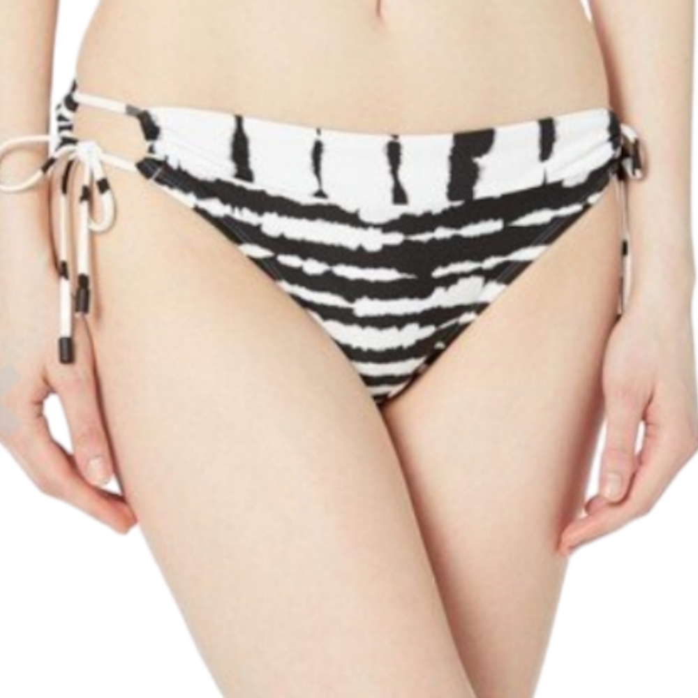 La Blanca Black and White Bikini Bottom Size 4